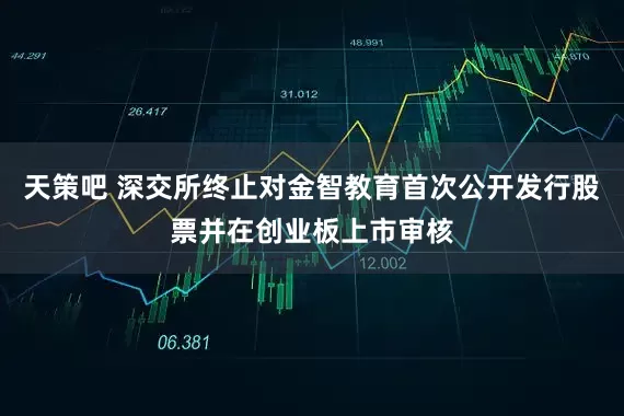 天策吧 深交所终止对金智教育首次公开发行股票并在创业板上市审核